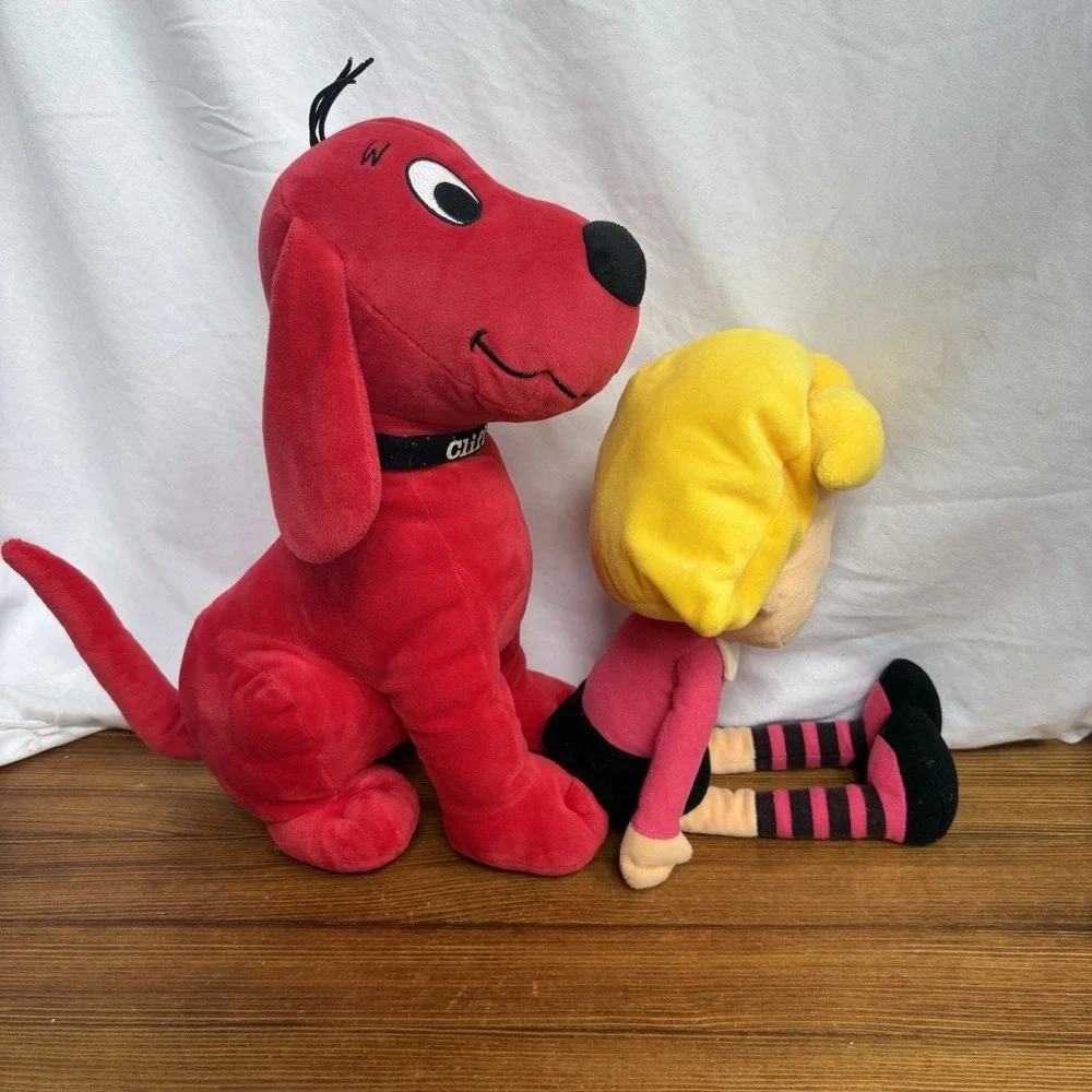 Kohl's Cares Clifford Big Red Dog & Emily Elizabeth Plush Stuffed Animal Lot